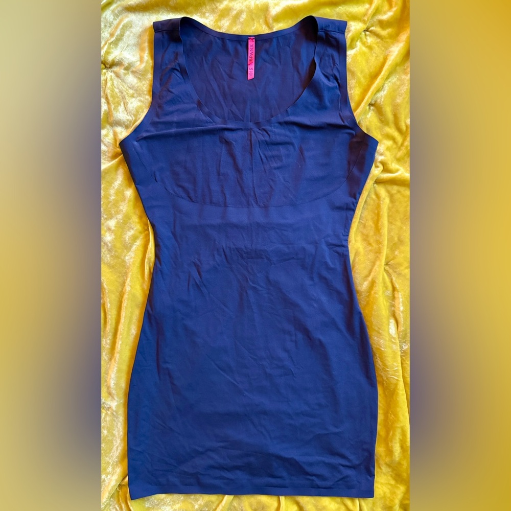 SPANX Black Bodysuit Dress Shape Wear Size Large